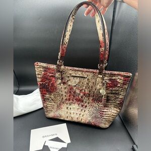 Brahmin Medium Asher Leather Shoulder Bag Tote in Charm Melbourne